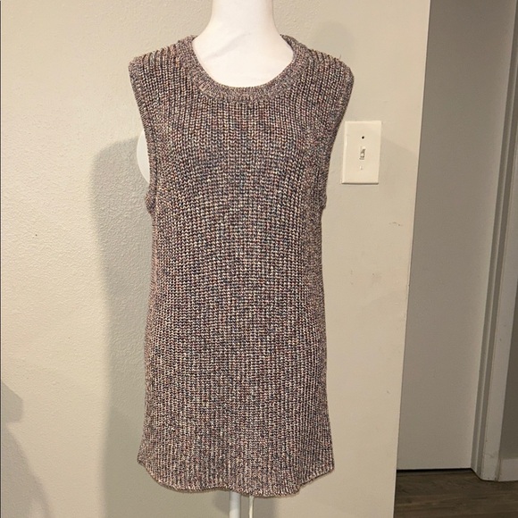 Ella Moss Multicolor Knit Sleeveless Tunic Sweater Top Women’s XL - Picture 3 of 9